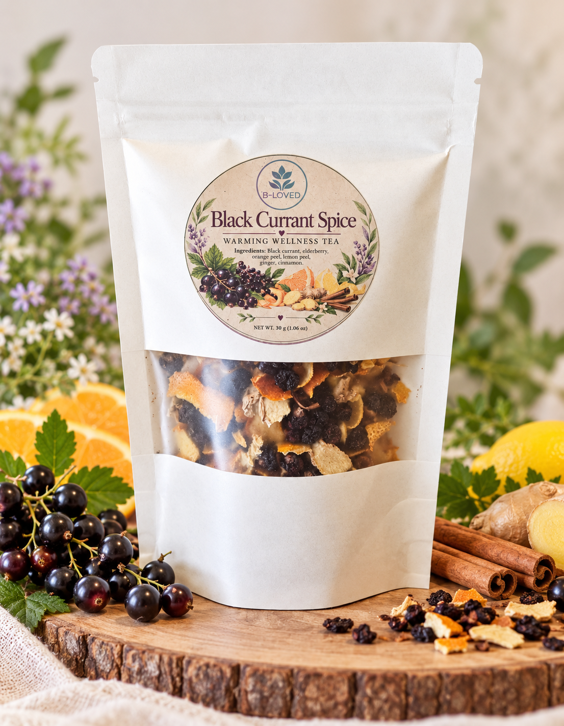 Black Currant Spice-Warming Wellness Tea