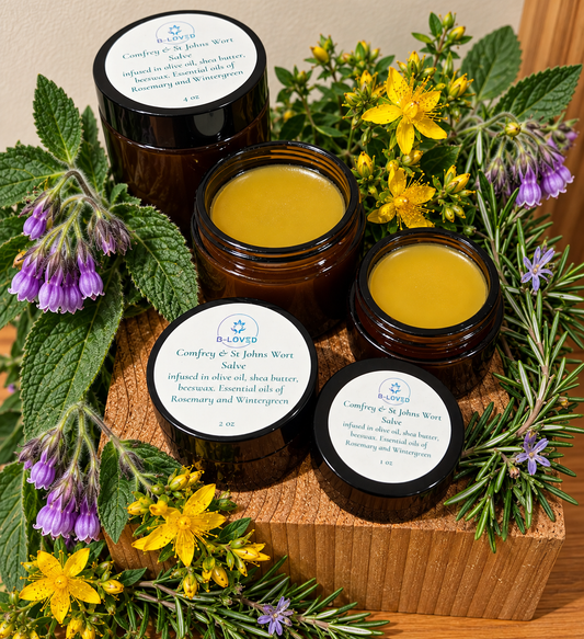 Comfrey St Johns Wort Salve-B-Loved Holistic Health
