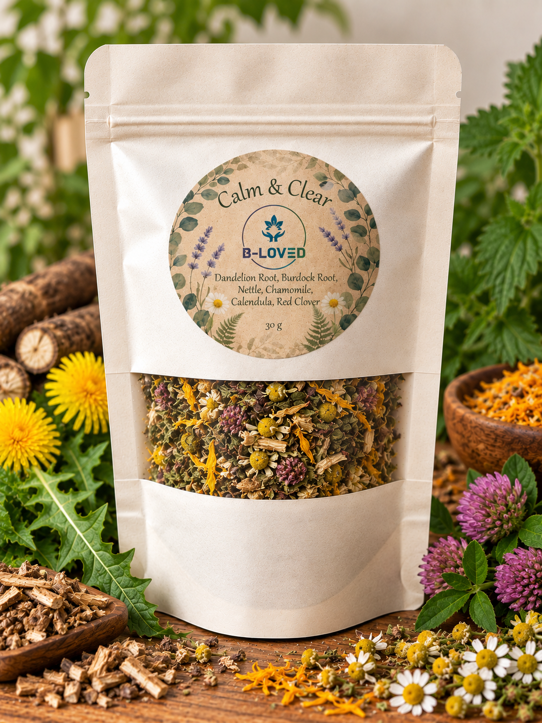 Calm and Clear Skin Support Herbal Tea
