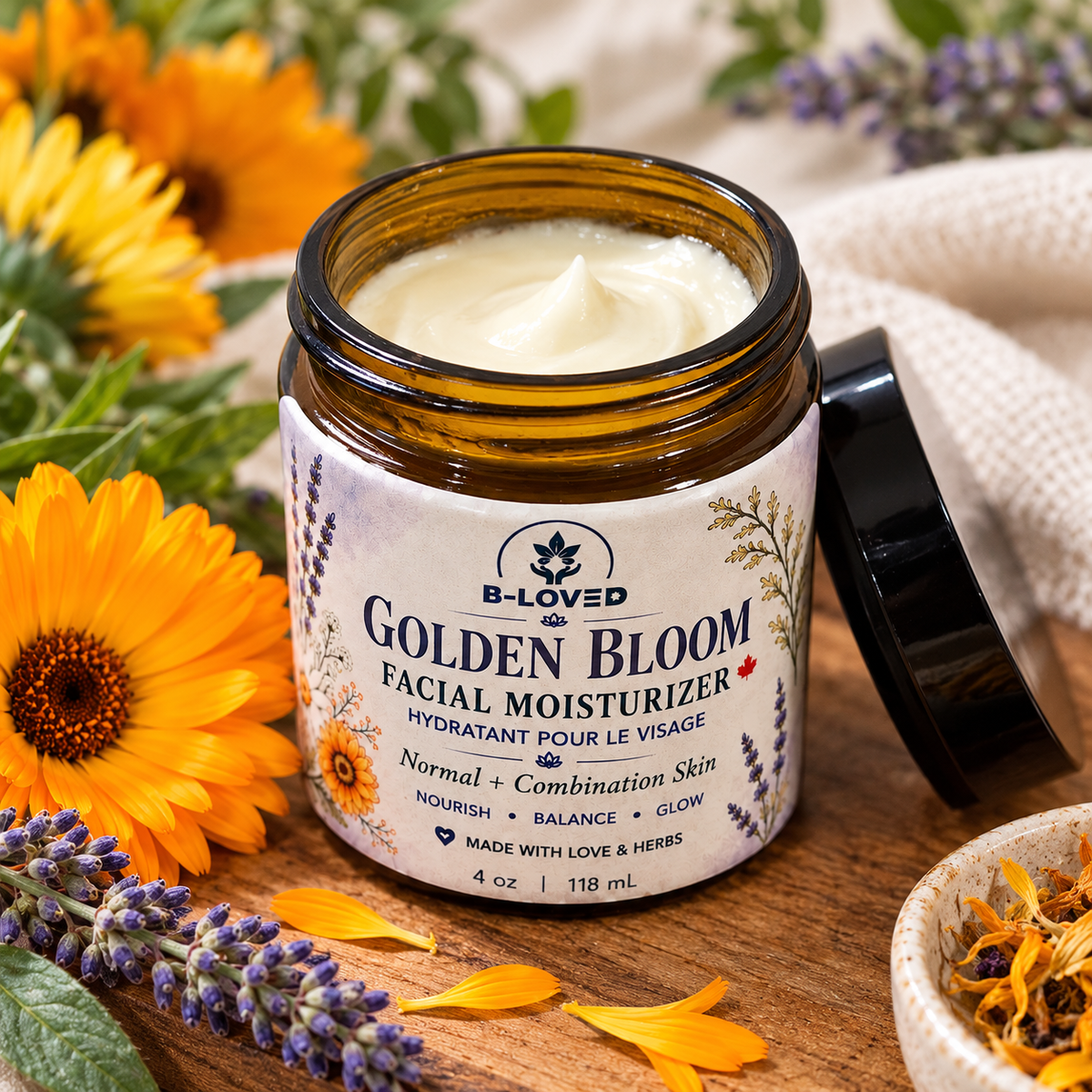 Golden Bloom Rich  Facial Moisturizer — Frankincense & Myrrh