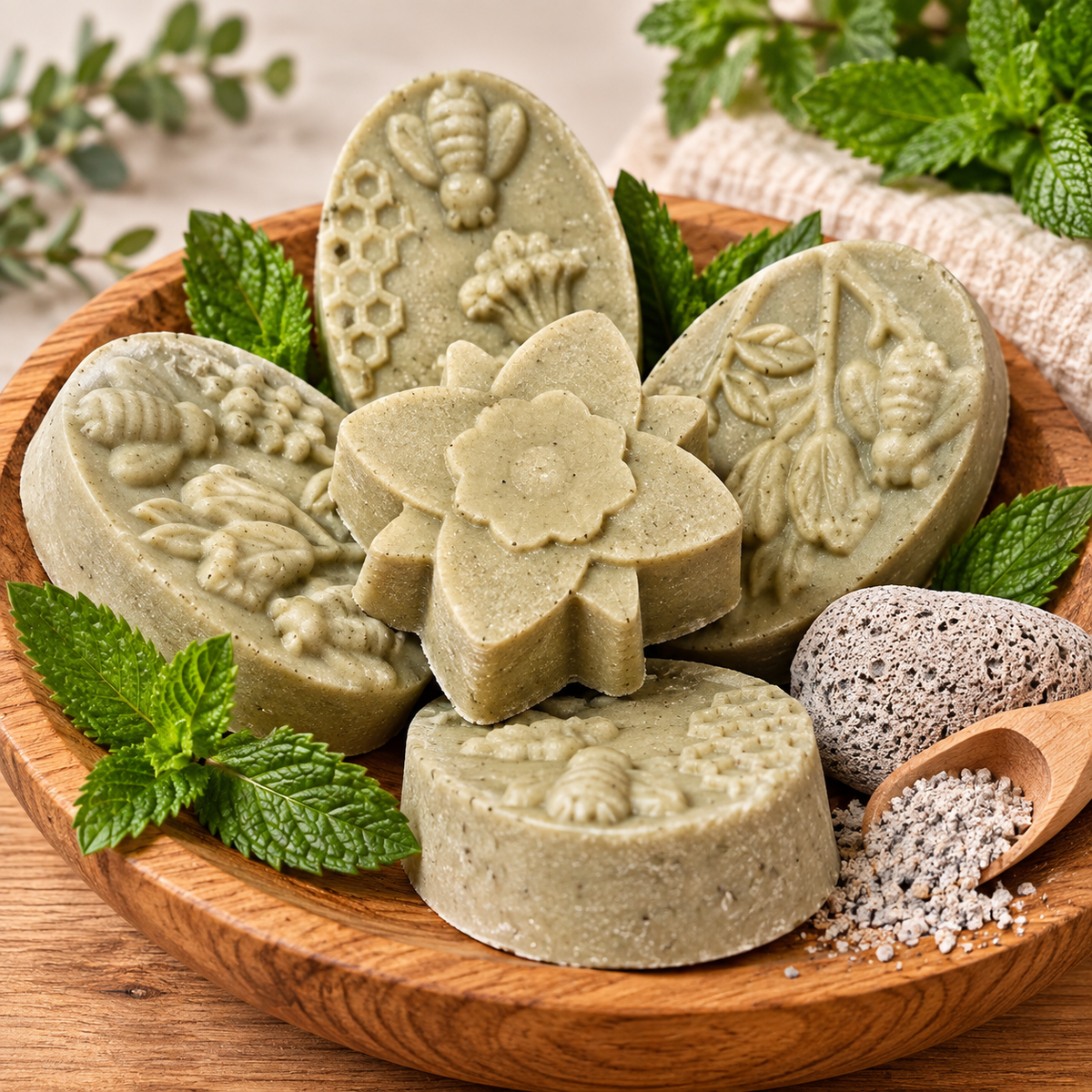 Tallow Foot Scrub Soap — Peppermint, Tea Tree & Pumice